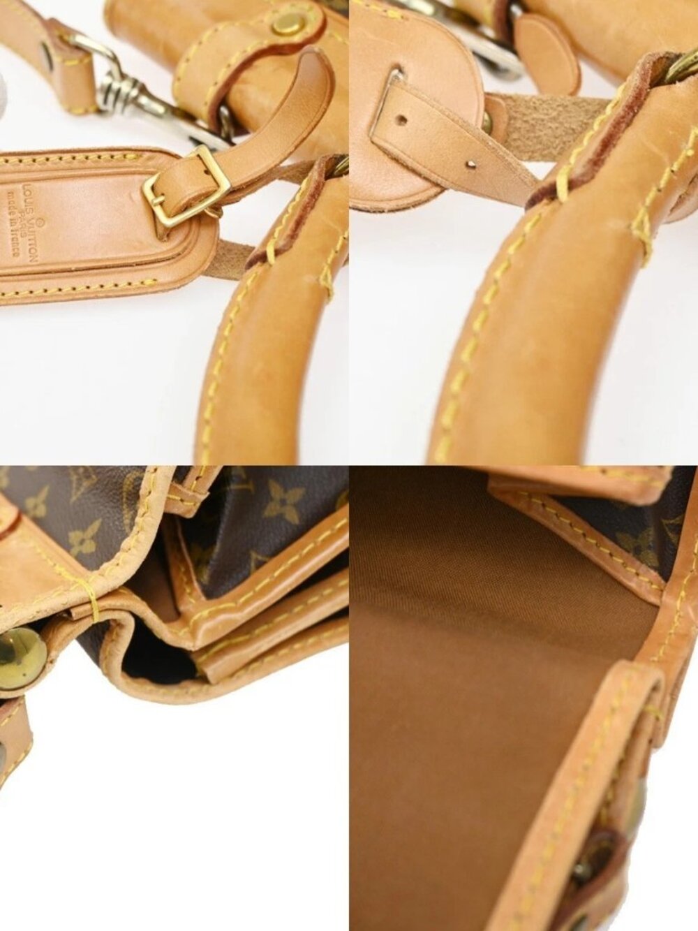 LOUIS VUITTON LV Sac Kleber Shoulder Bag Monogram Leather Brown M58122 13KC407 - Picture 7 of 16